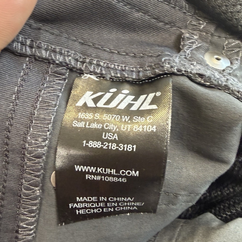 Kuhl Pants Mens 36x30 Gray Nylon Stretch Hiking Outdoor Trail 5 Pocket - Picture 5 of 13